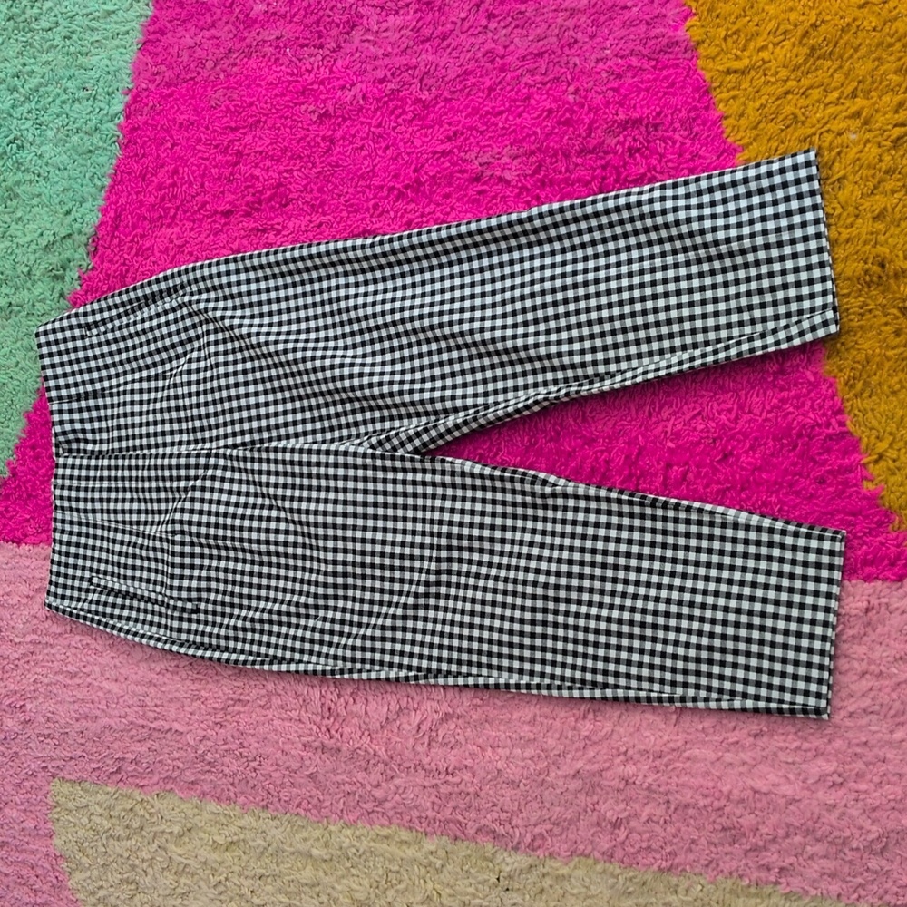 Gingham Tailored Pants